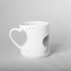 Mug anse cœur